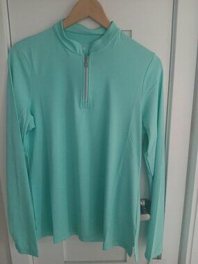 Sofibella  golf long sleeve three quarter zip top size XL